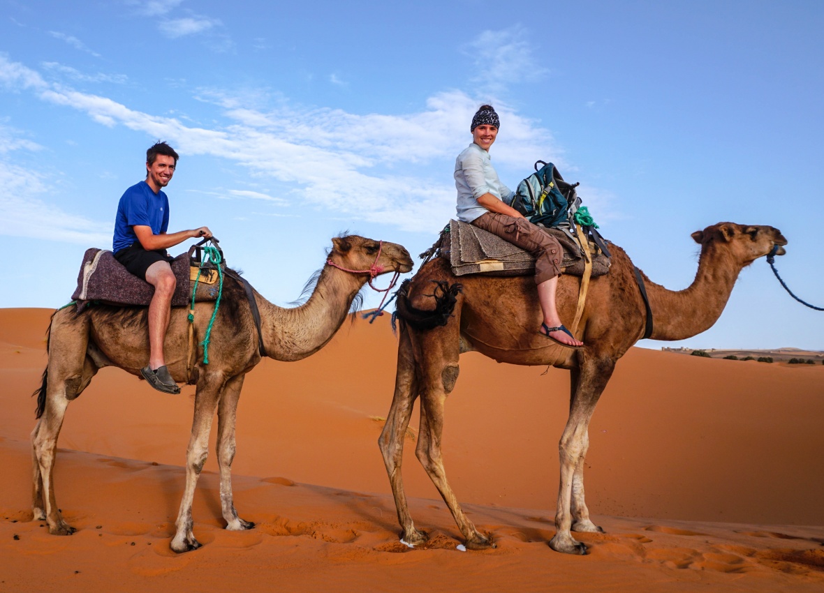 Camel Trek, Merzouga, Sahara Desert, Morocco