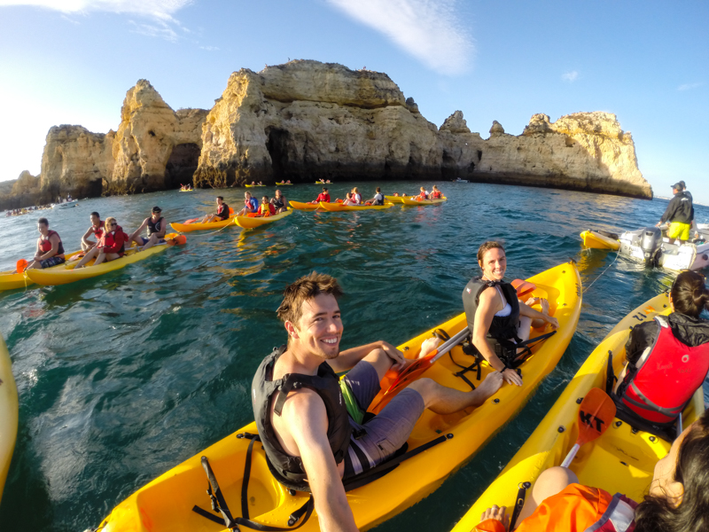 Kayaking, Lagos, Portugal